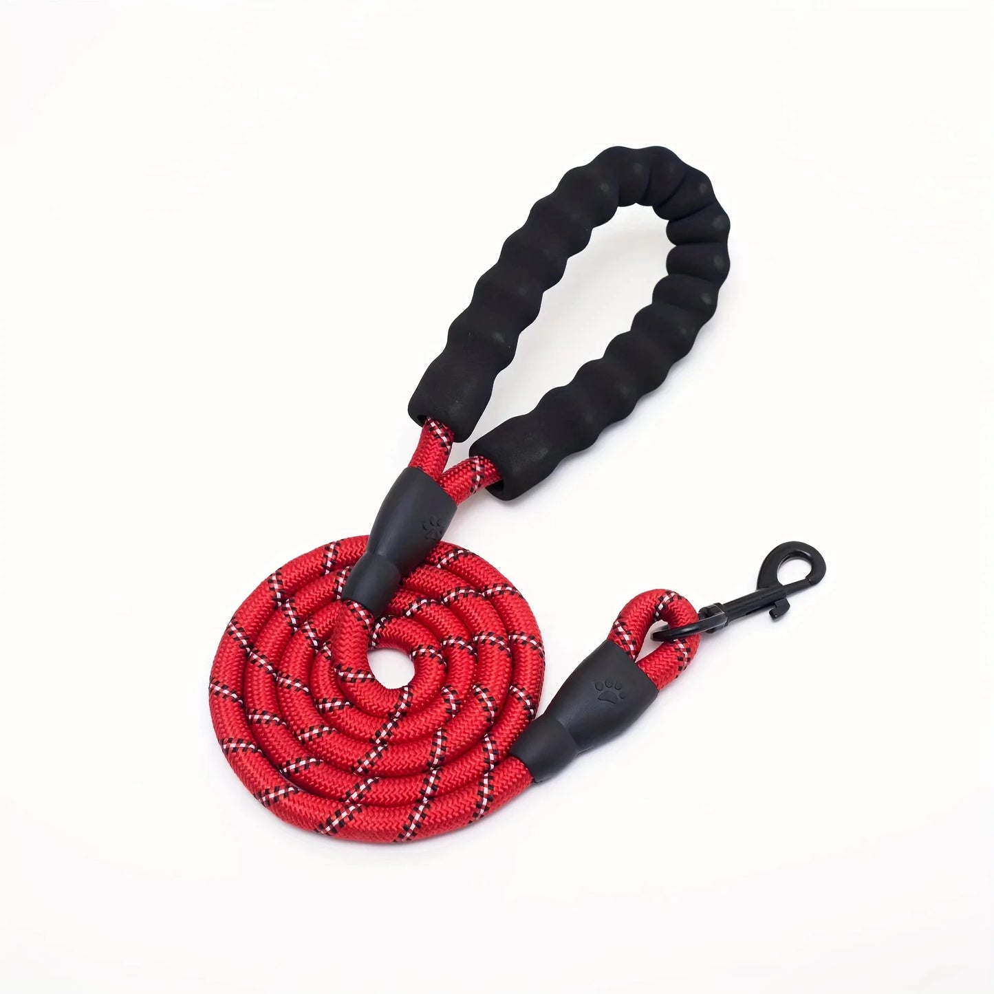 Reflective Dog Leash With Comfortable Padded Handle - Double Heavy Duty Traction Rope For Strong Dogs - Enhance Safety And Control
